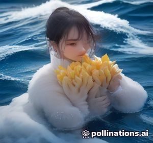 日本动漫唯美恋爱场景，樱花飘落中两位主角对视，暖色调浪漫